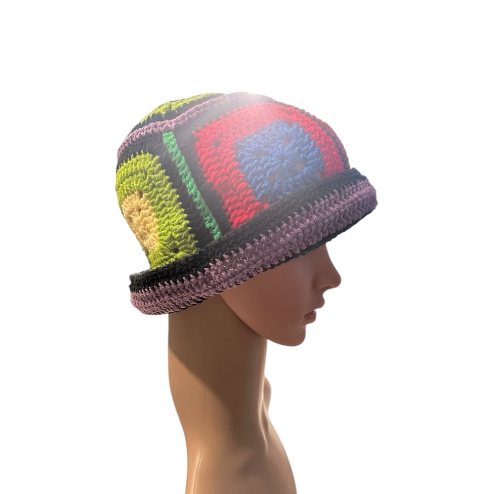 Multi-Colored Crocheted Hat - Picture 1 of 6
